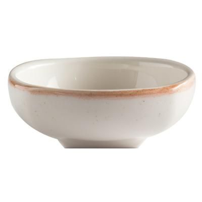 GET PP1605725124 3 4/5 oz Square Artisan Bowl - Porcelain, Beige