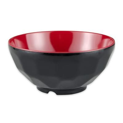 GET RB-122-RB 11 oz Round Melamine Oatmeal Bowl, Red/Black