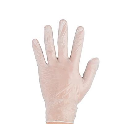 Rofson VEM102 Disposable Vinyl Gloves - Powdered, Opaque, Medium, Semi-transparent, Case of 1000