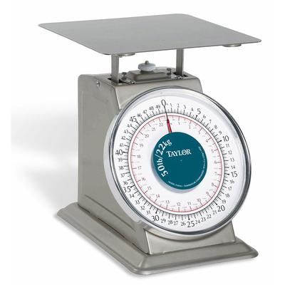 Taylor THD50 50 lb Portion Control Scale w/ 9" x 9" Platform, Stainless Steel