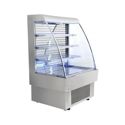 Omcan 40004 39 3/8" Vertical Open Air Cooler w/ 4 Levels, 110v, Silver