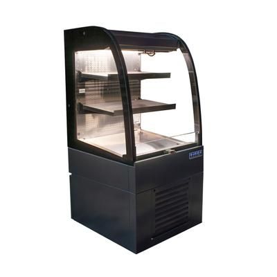 Ojeda ALPA-36HSS 26 3/10" Vertical Open Air Cooler w/ 3 Levels, 120v, Black