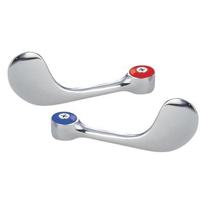 John Boos PB-WR Wrist Blades for Heavy Duty Faucet, Stainless Steel, ADA Compliant