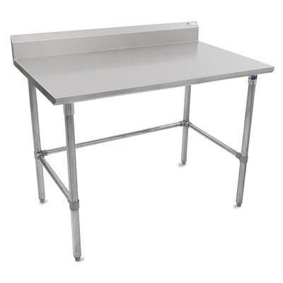 John Boos ST6R5-3072GBK-X 72" 16 ga Work Table w/ 300 Series Stainless Steel Top, 5" Backsplash, Adjustable Feet