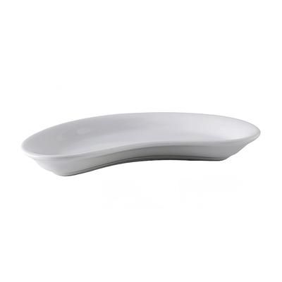 Tuxton BPZ-0862 Crescent DuraTuxÂ© Plate - 8 3/4" x 4 1/8", China, Porcelain White