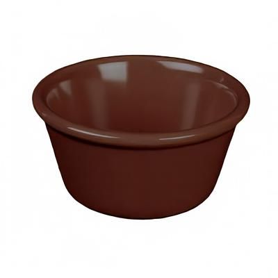 Thunder Group ML534C1 1 1/2 oz Smooth Melamine Ramekin, Chocolate, Brown