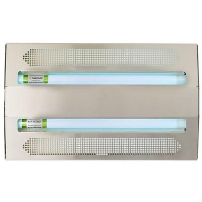 Gardner FL-215S Wall Mount UV Insect Light Trap w/ Glueboard - 1500 sq ft Range, Stainless Steel, 115 V