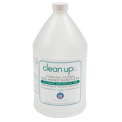 Clean Up K-SAN-G 70% Alcohol Hand Sanitizer Gel - Antiseptic, 1 gallon Bottles, 70 Percent Alcohol, (4) 1 Gallon Bottles