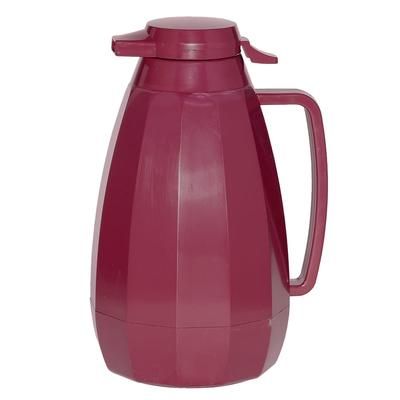Service Ideas NG421BU 2 liter Coffee Server w/ Push Button Lid, Burgundy, Red