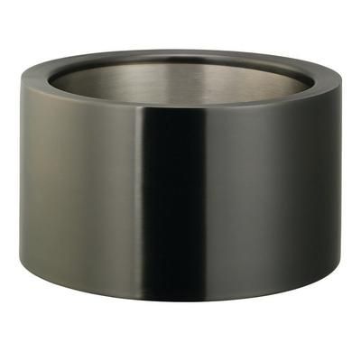 Service Ideas PT2BSDT 1 1/2 gal Double Wall Cooling Tub - 11"D x 6"H, Dark Tungsten, Silver