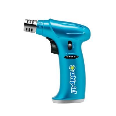 Whip-It! TC-STEA-06 Butane Culinary Torch - Piezo Ignition, Adjustable Flame, Blue
