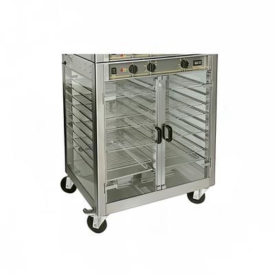 Equipex RE-2 Floor Display Warmer w/ 20 40 Bird Capacity, Tempered Glass, 208 240v/1ph, 20-40 Birds, Stainless Steel