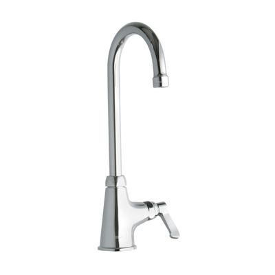 Elkay LK535GN05L2 Deck Mount Pantry Faucet w/ 5" Gooseneck Swing Spout & 2" Lever Handles, Silver