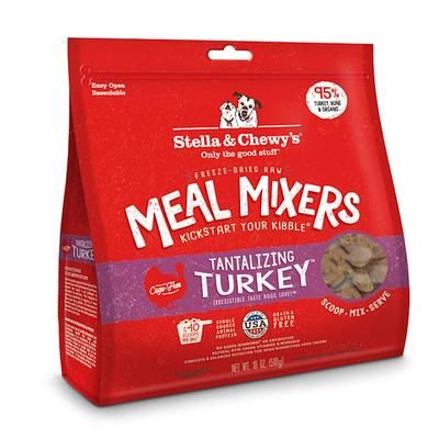 Freeze Dried Raw Tantalizing Turkey Meal Mixer High Protein Dry Dog Food Topper 18 oz.