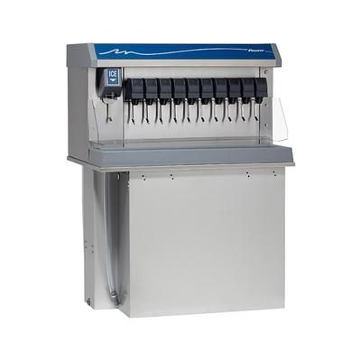 Follett VU300B10RP Countertop Nugget Ice & Soft Drink Dispenser - 300 lb Storage, Cup Fill, 115v, Stainless Steel Exterior, Adjustable Legs