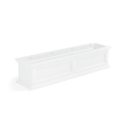 Devon Easy-Care Window Planter - White, 4' - Grandin Road