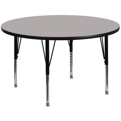 Flash Furniture XU-A42-RND-GY-H-P-GG 42" Round Activity Table - Laminate Top, Gray