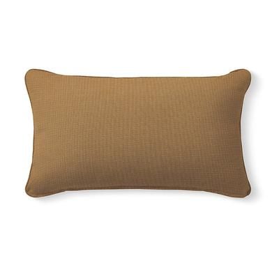 Sunbrella Piped Outdoor Pillow - 20" X 13" Lumbar, 20" X 13" Lumbar/Clay - Grandin Road