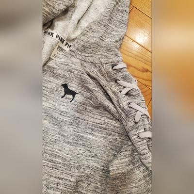 Pink Victoria's Secret Tops | Boyfriend Hoodie Vs Pink Medium | Color: Gray | Size: M