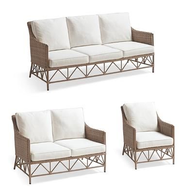 Haven Seating Replacement Cushions - Lounge Chair, Solid, Cobalt - Frontgate