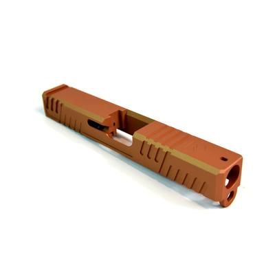 Gun Cuts Shift Slide for Glock 19 No Optic Cut Copper GC-G19-SHF-COP-NO