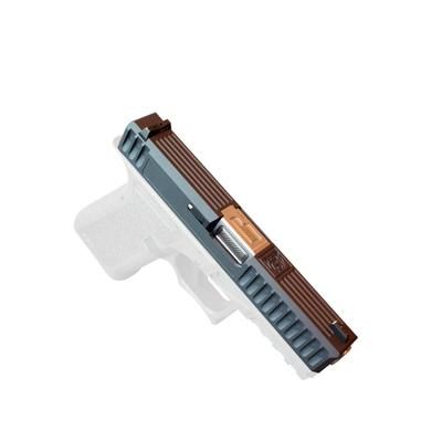 Gun Cuts Bulldog Slide for Glock 19 No Optic Cut Sniper Gray GC-G19-BUL-SGR-NO