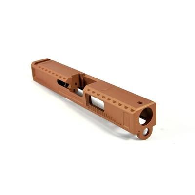Gun Cuts Viper Slide for Glock 19 No Optic Cut Copper GC-G19-VIP-COP-NO