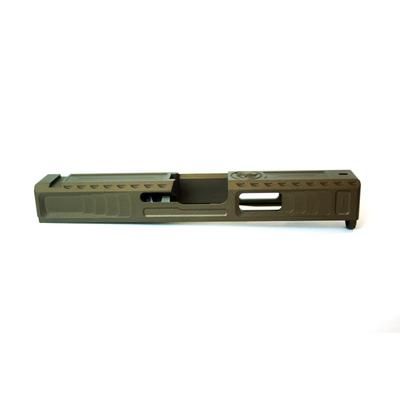 Gun Cuts Viper Slide for Glock 19 No Optic Cut Midnight Bronze GC-G19-VIP-MBR-NO