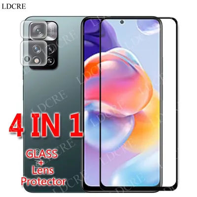 Protecteur d'écran pour Xiaomi Film en verre trempé pour Redmi Note 11 Pro + 11S 10 Pro 10S 10C 10A