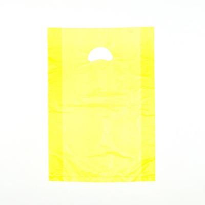LK Packaging CH21YE Merchandise Bag w/ Handle - 13" x 21", 0.7 mil HDPE, Yellow, Case of 500