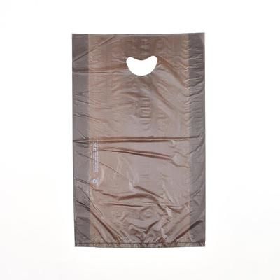 LK Packaging CH24CE Merchandise Bag w/ Handle - 16" x 24", 0.7 mil HDPE, Chocolate, Brown