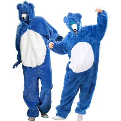 buttinette Déguisement d'ours, unisexe, bleu