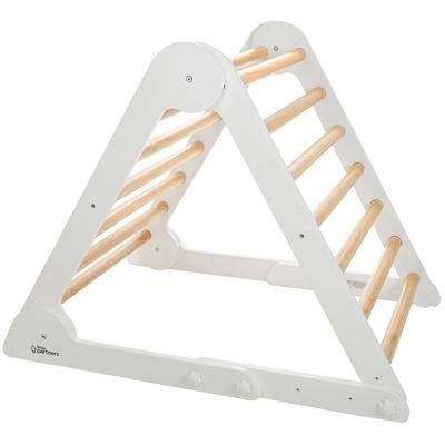 Little Partners Learn N Climb Triangle - Soft White / Natural (Unassembled)