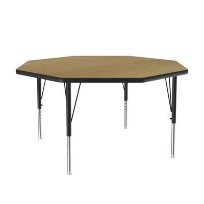 Correll A48-OCT-16-09-09 48" Octagonal Table w/ 1 1/4" High Pressure Top, Fusion Maple, Brown