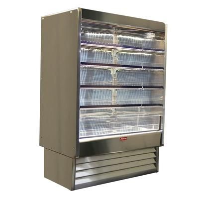 Howard-McCray SC-OD35E-6-S-LED 75" Vertical Open Air Cooler w/ 5 Levels, 115/208-230v/1ph, Silver