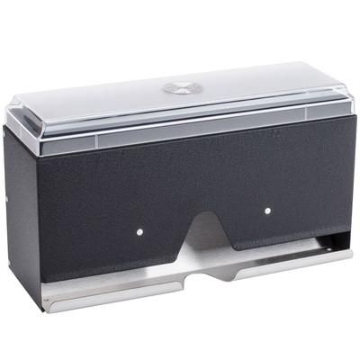 Vollrath 3805-06 Single Sided Straw Dispenser - 200 Capacity, Black, 200 Straw Capacity, 12-1/4" x 4-7/16" x 7"