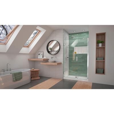 Dreamline DreamLine Unidoor-LS 42 - 43 inch W x 72 inch H Frameless Hinged Shower Door in Chrome SHDR-2042723-01