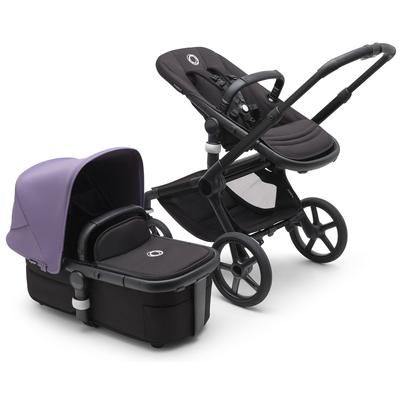Bugaboo Fox 5 Complete Stroller - Black / Midnight Black / Astro Purple