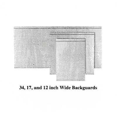 Garland M48LPBG Master Series Low Profile Backguard/ Flue Riser, 10" X 48"W, Stainless Steel