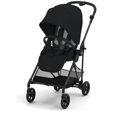 Cybex Melio Carbon 3 Compact Stroller - Moon Black