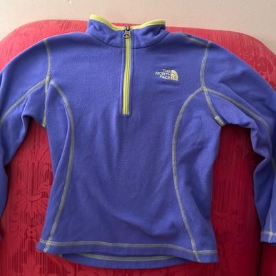 The North Face Shirts & Tops | Girls North Face Glacier 1/4 Zip Up Fleece Blue/Green Size Xxs | Color: Blue | Size: 5g