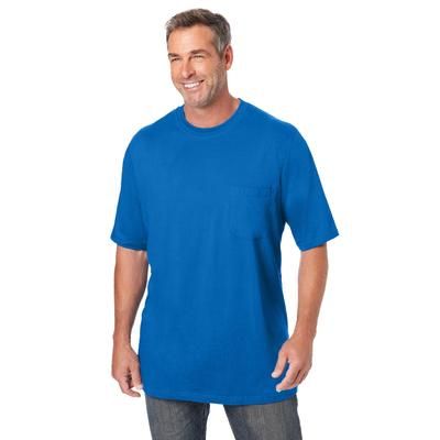 Men's Big & Tall The Ultra-Light Comfort Tee by KingSize in Royal Blue (Size 4XL)