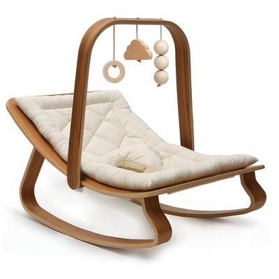 Charlie Crane LEVO Activity Arch for LEVO Baby Rocker - Walnut