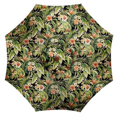 9 Ft. Tilt-and-Crank Umbrella by BrylaneHome in Cypress Midnight 9 Foot Heavy Duty Fade-Resistant Tilting Shade