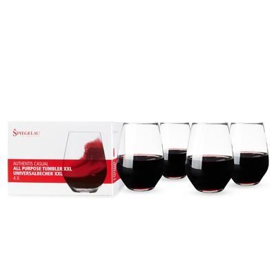 Authentis 22.4 Oz All Purpose Tumber Xxl (Set Of 4 by Spiegelau in Clear