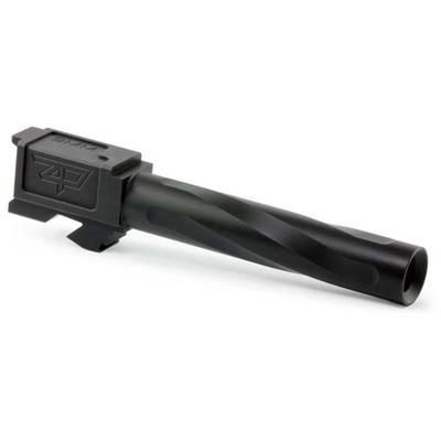 Zaffiri Precision Glock 17 Gen 1-4 Flush and Crown Pistol Barrel 9mm Caliber 1-10 Twist 416R Stainless Steel Black Nitride ZP.17BBN