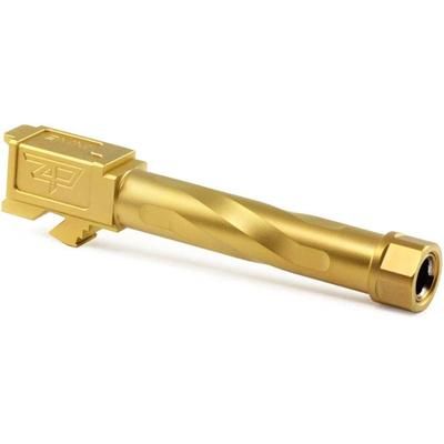 Zaffiri Precision Glock 17 Gen 1-4 Threaded Pistol Barrel 9mm Caliber 1/2x28 Threads Per Inch 416R Stainless Steel Titanium Nitride ZP.17BTG