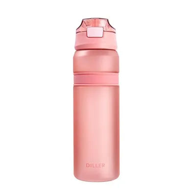 Bouteille d'eau de 850ML anti-fuite sans BPA réutilisable avec poignée et paille pour la maison