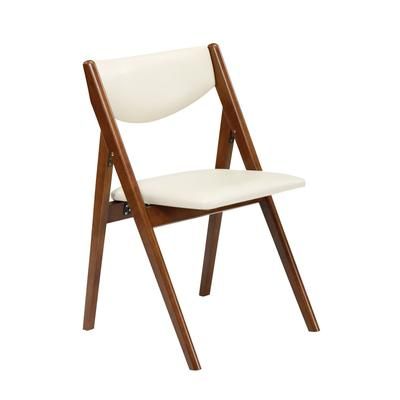 Comfort Wood Folding Chairs, Set Of 2 by Stakmore in Fruitwood