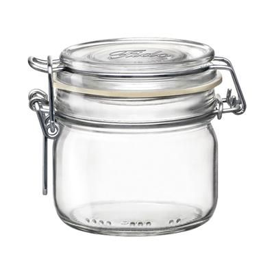 Steelite 4949Q458 7 3/4 oz Fido Jar w/ Lid - Glass, Clear, 1 Dozen